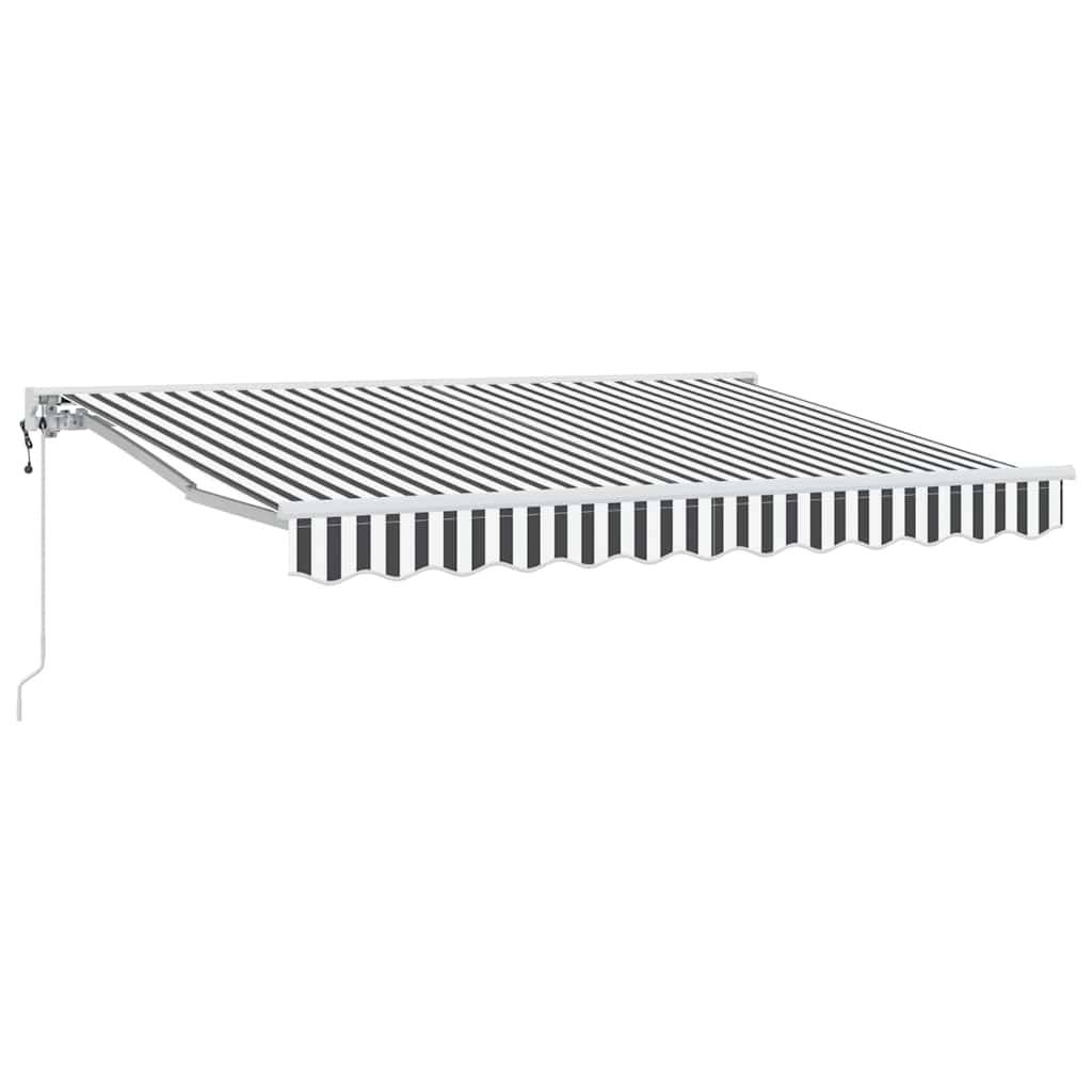 vidaXL Markisenrahmen Anthrazit und Weiß 350 x 200 cm