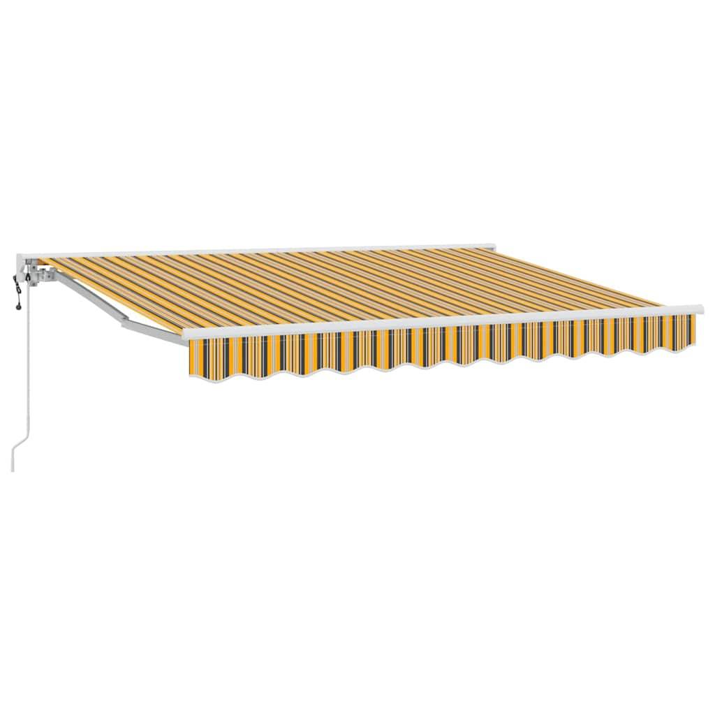 vidaXL Einziehbare Markise Bunt gestreift 250x200 cm Stoff