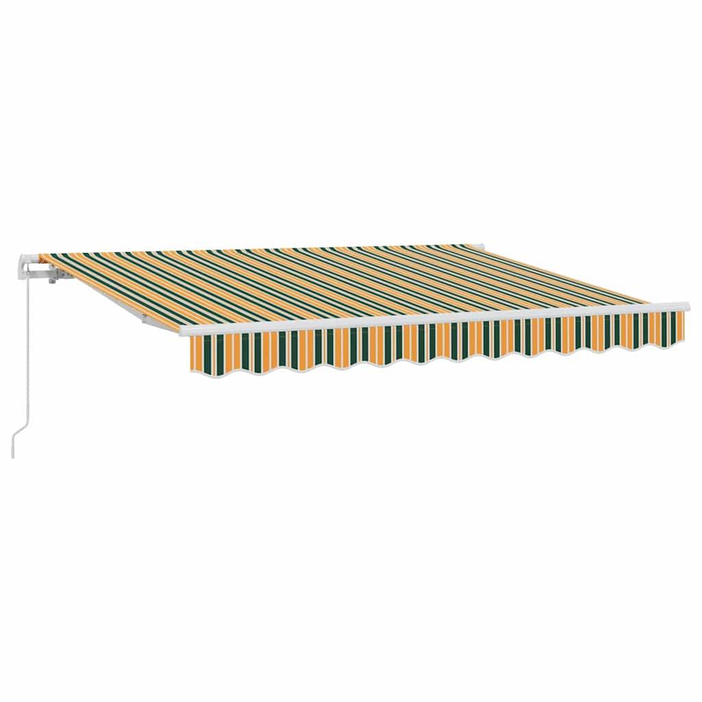 vidaXL Einziehbare Markise Grün 250 x 200 cm Stoff