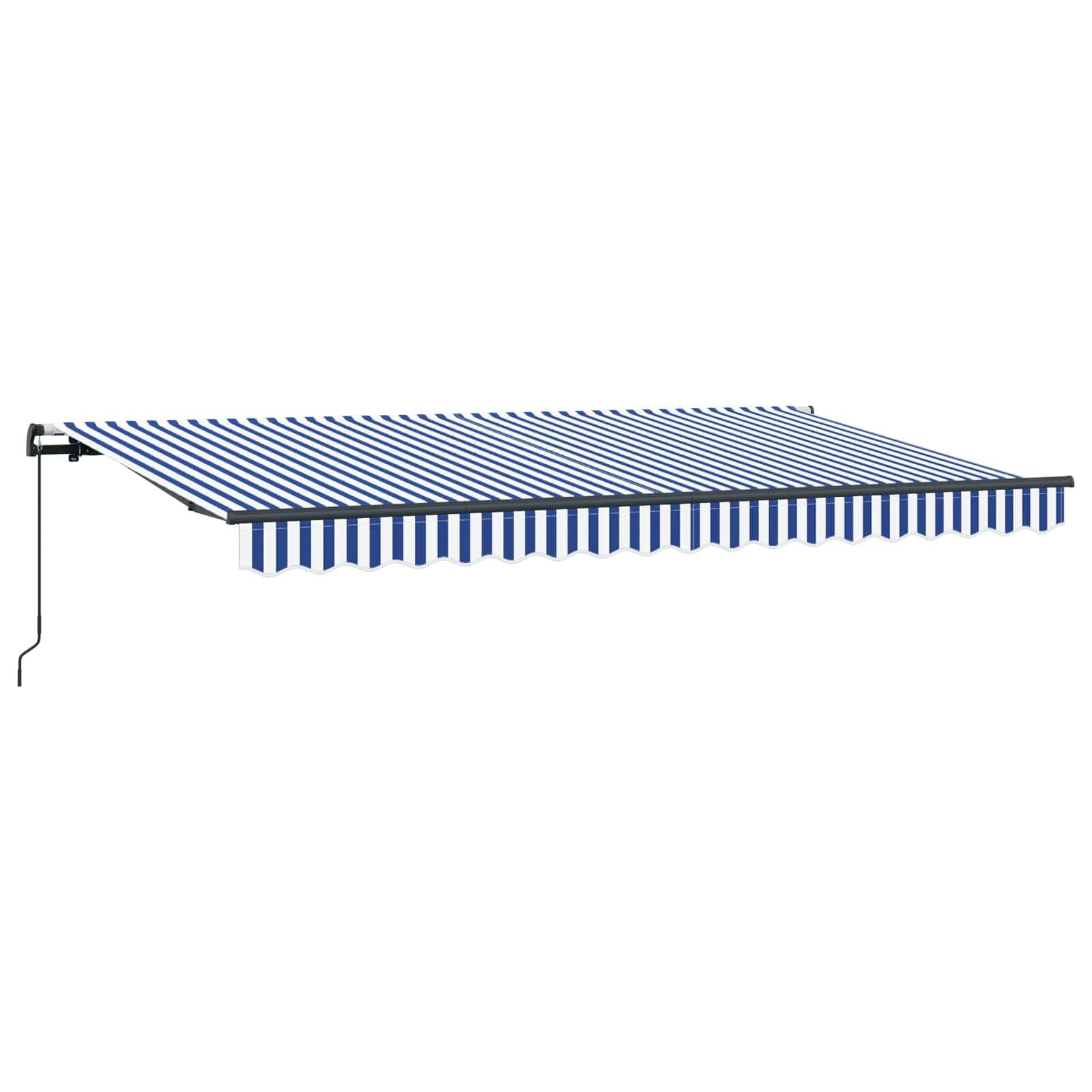 vidaXL Einziehbare Markise Blau 400 x 200 cm Stoff