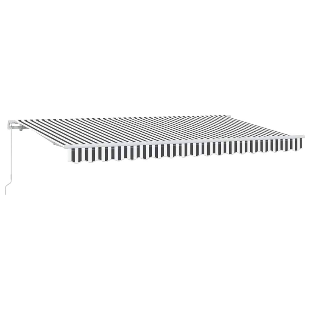 vidaXL Einziehbare Markise Anthrazit 400 x 200 cm Stoff