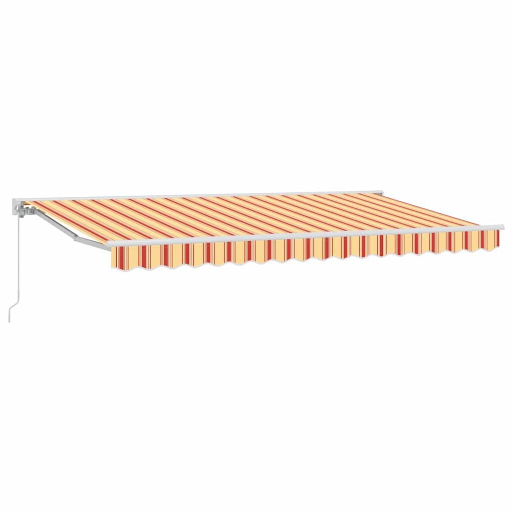 vidaXL Einziehbare Markise Mehrfarbig 400 x 200 cm Aluminium und Stoff