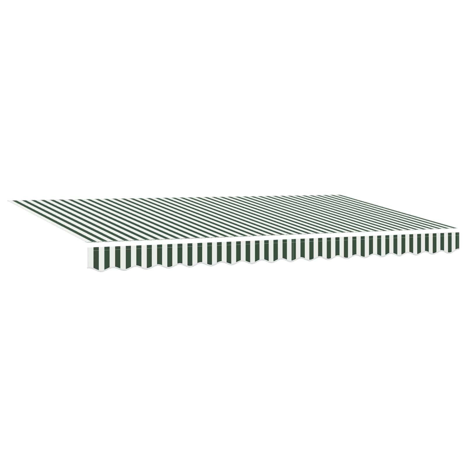vidaXL Einziehbare Markise Grün 400 x 200 cm Stoff