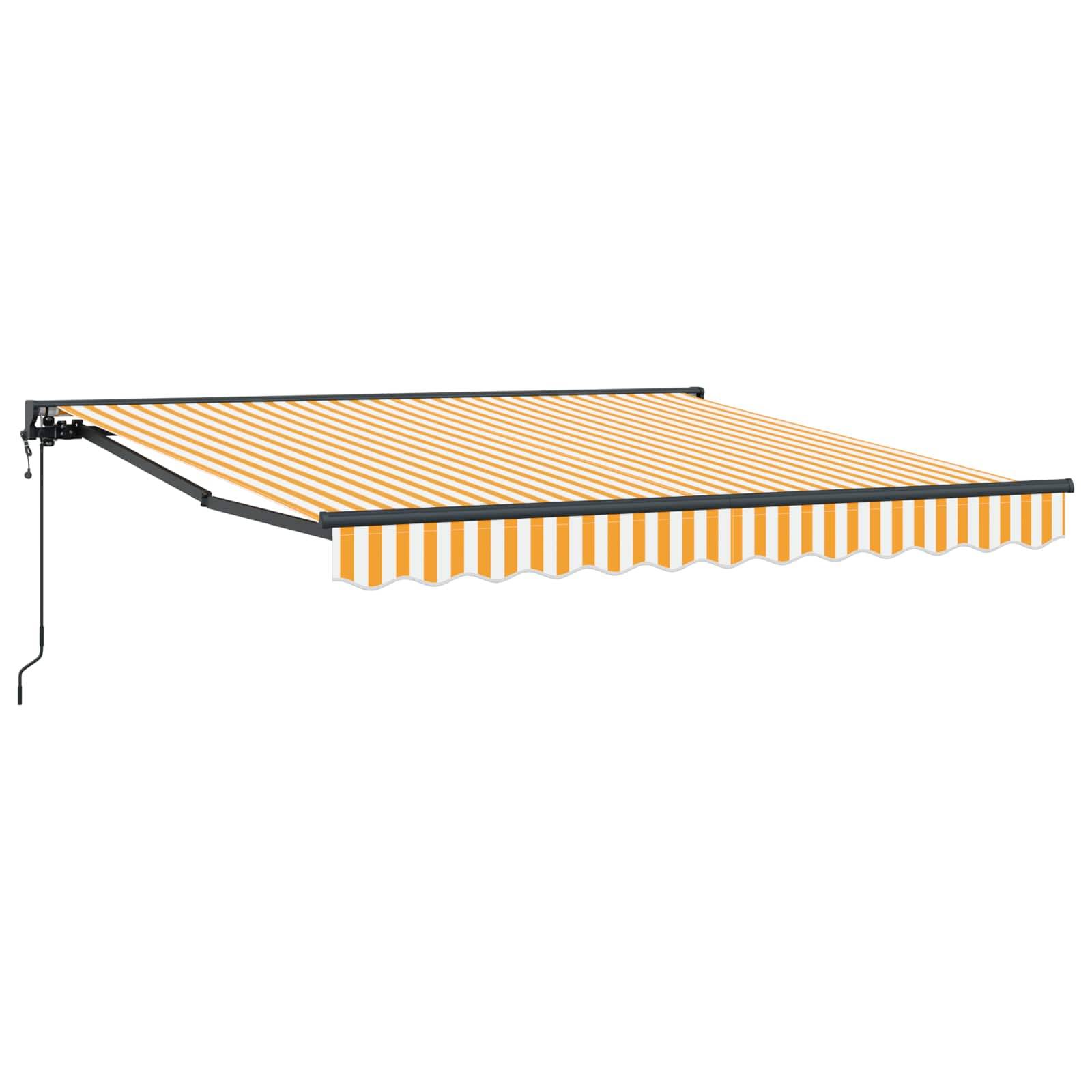 vidaXL Markisenrahmen Gelb und Weiß 300 x 250 cm