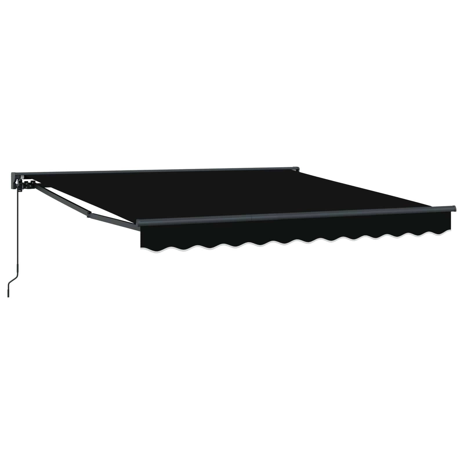 vidaXL Markisenrahmen Schwarz 350 x 250 cm