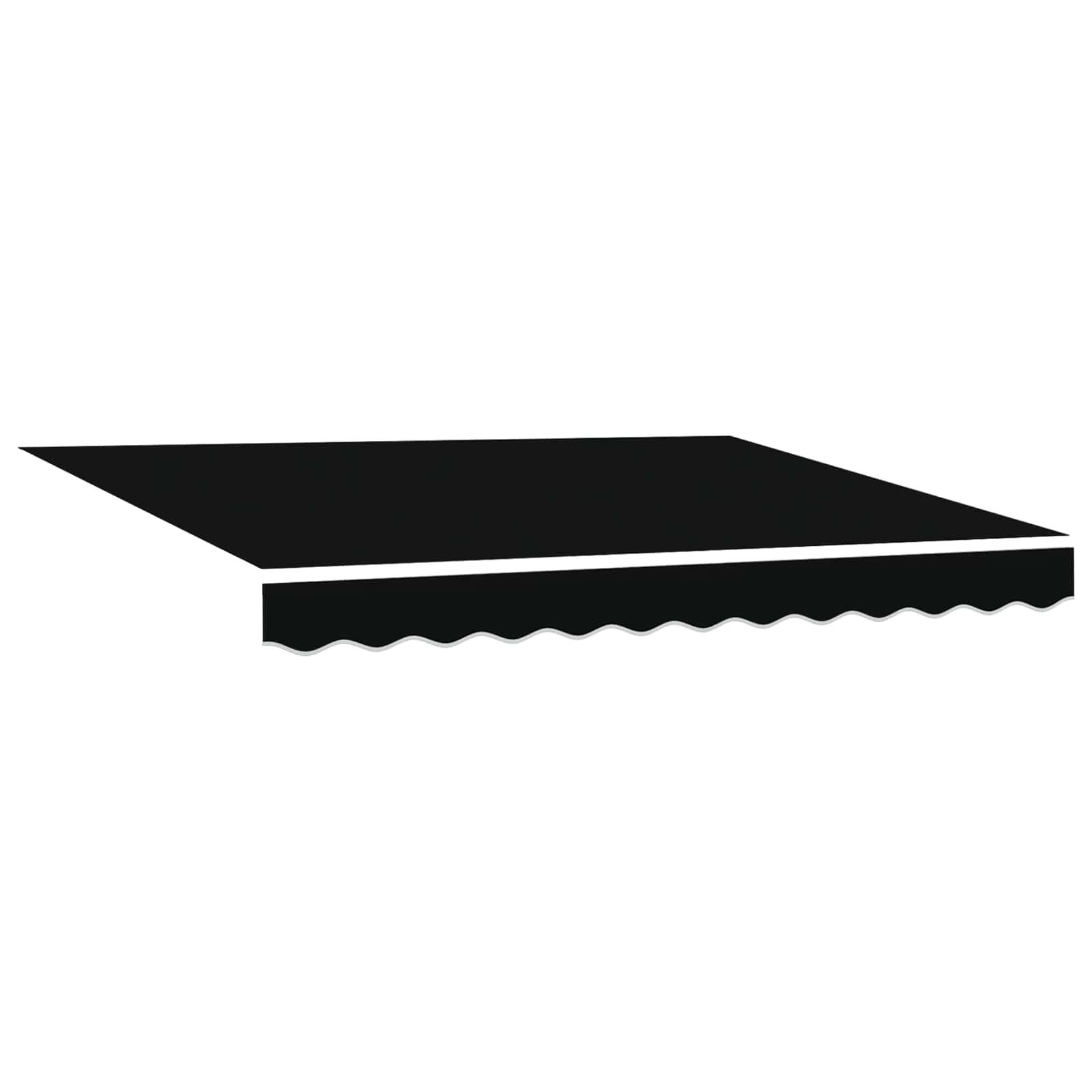 Eine schwarze rechteckige Struktur mit einer gewellten Kante, die einer Tischplatte oder Plattform ähnelt, vor einem weißen Hintergrund zu sehen.