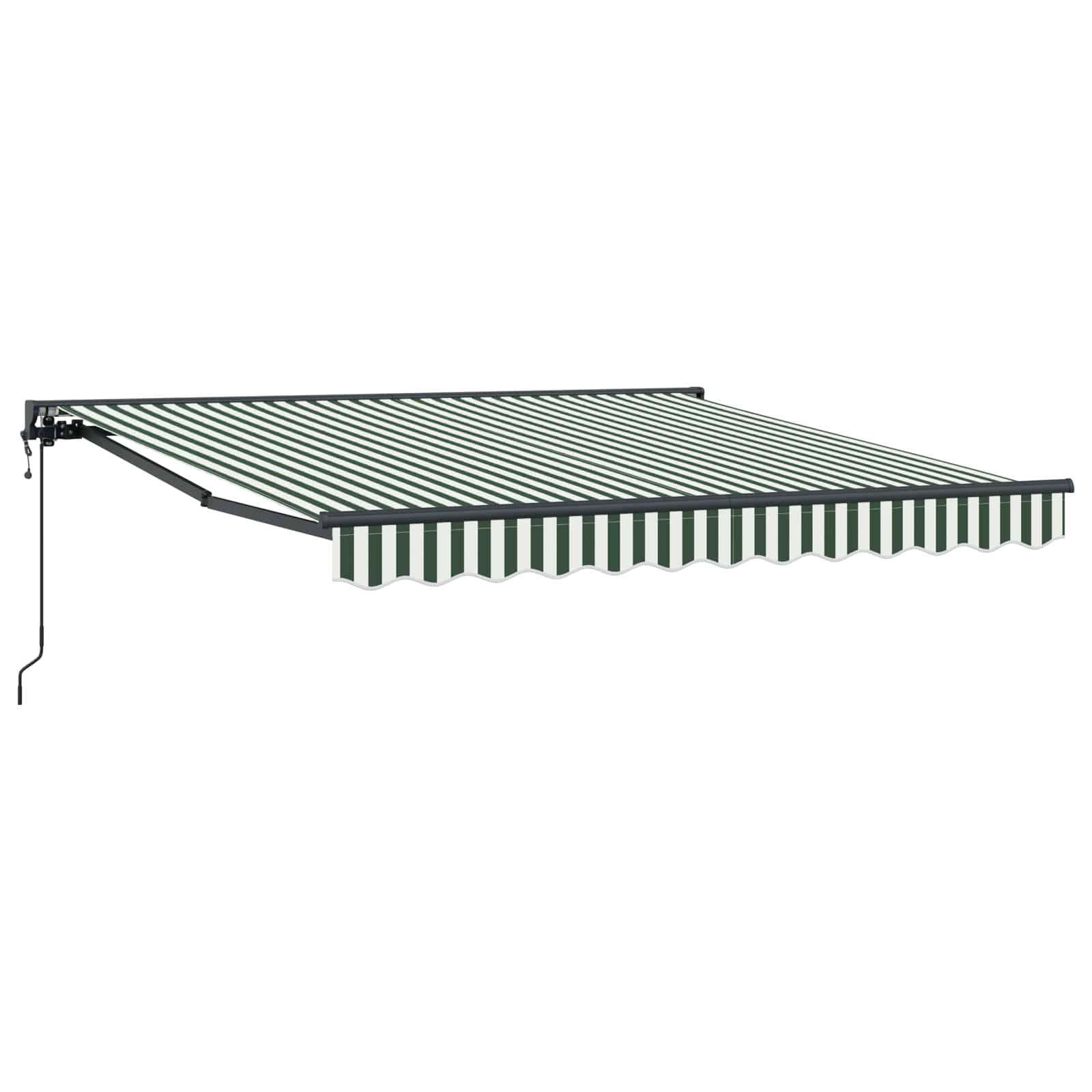 vidaXL Markisenrahmen Grün und Weiß 300 x 250 cm
