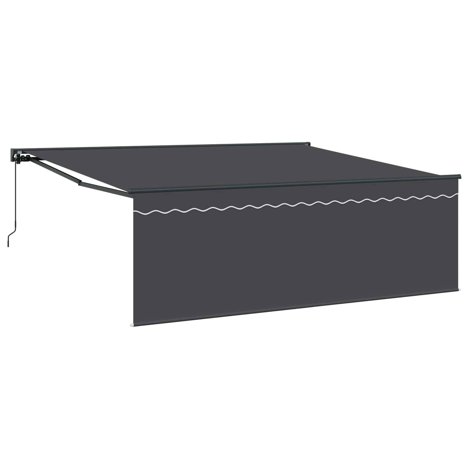 vidaXL Markisenrahmen Gelb und Weiß 350 x 250 cm