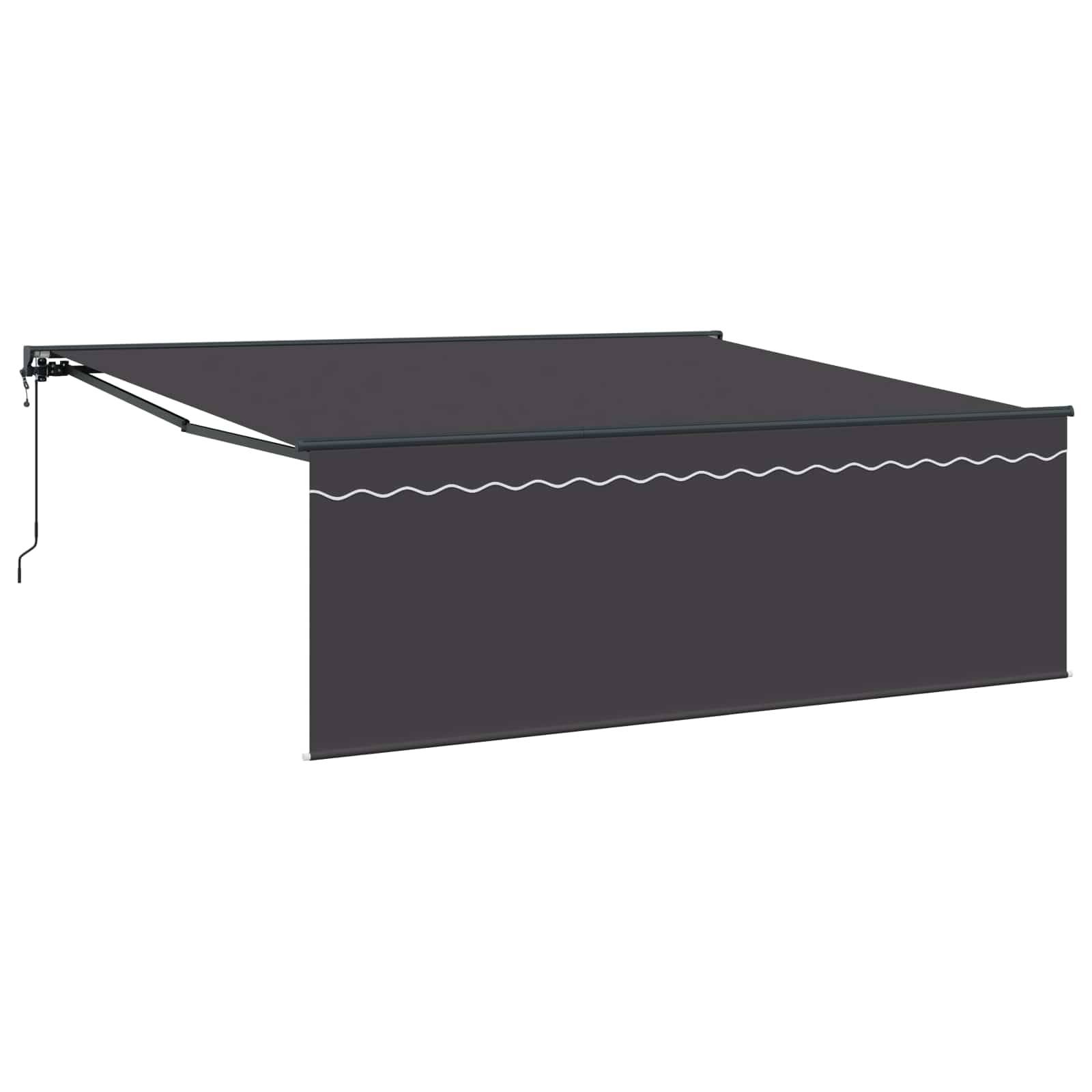vidaXL Markisenrahmen Gelb und Weiß 350 x 250 cm