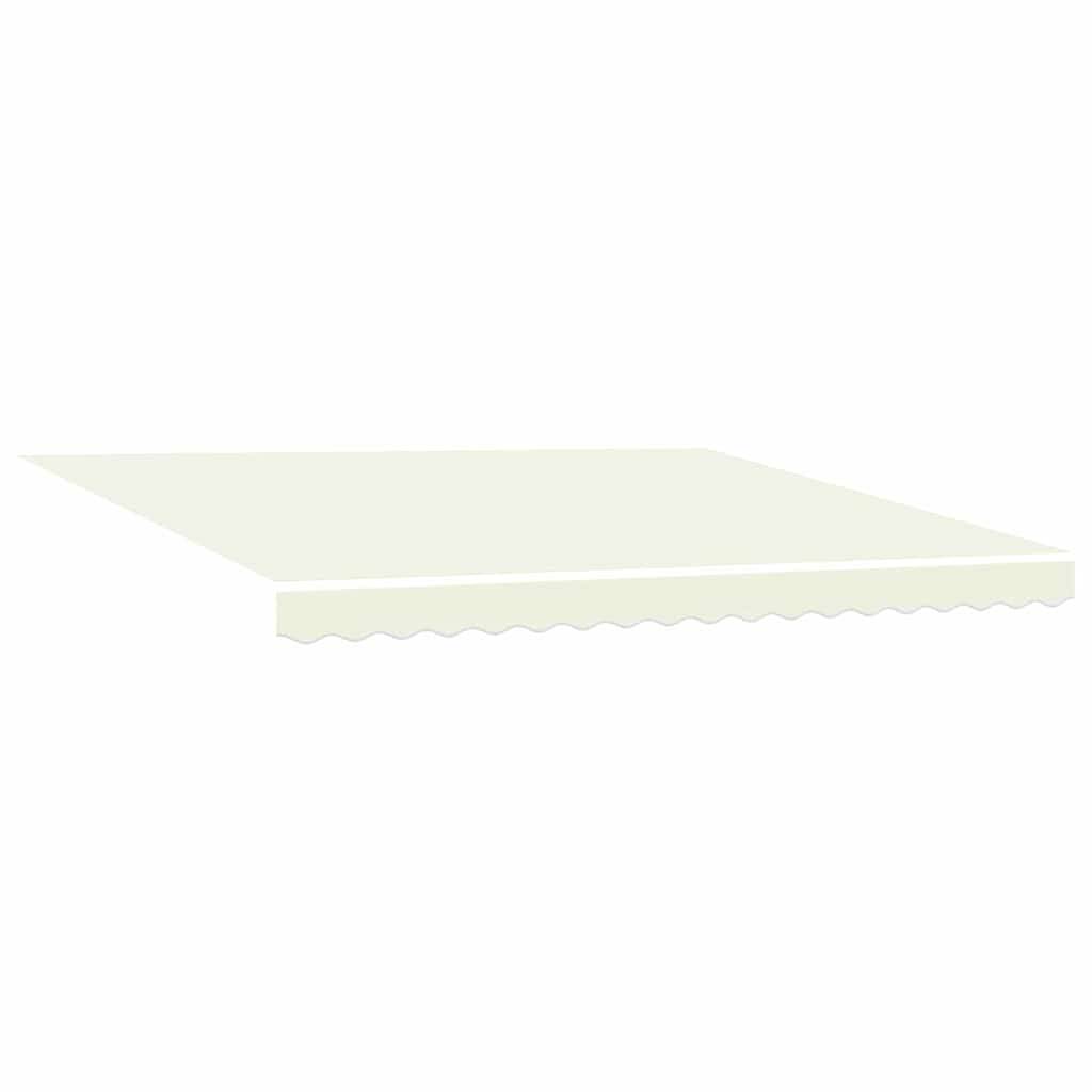 vidaXL Markisenrahmen Creme 400 x 300 cm Polyester mit PU-Beschichtung