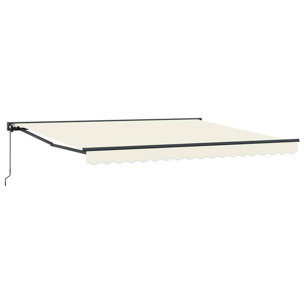 vidaXL Markisenrahmen Creme 400 x 300 cm Polyester mit PU-Beschichtung