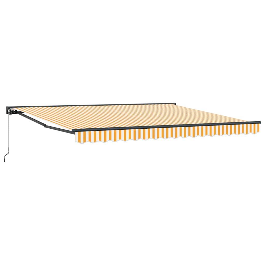 vidaXL Markisenrahmen Gelb und Weiß 400 x 300 cm