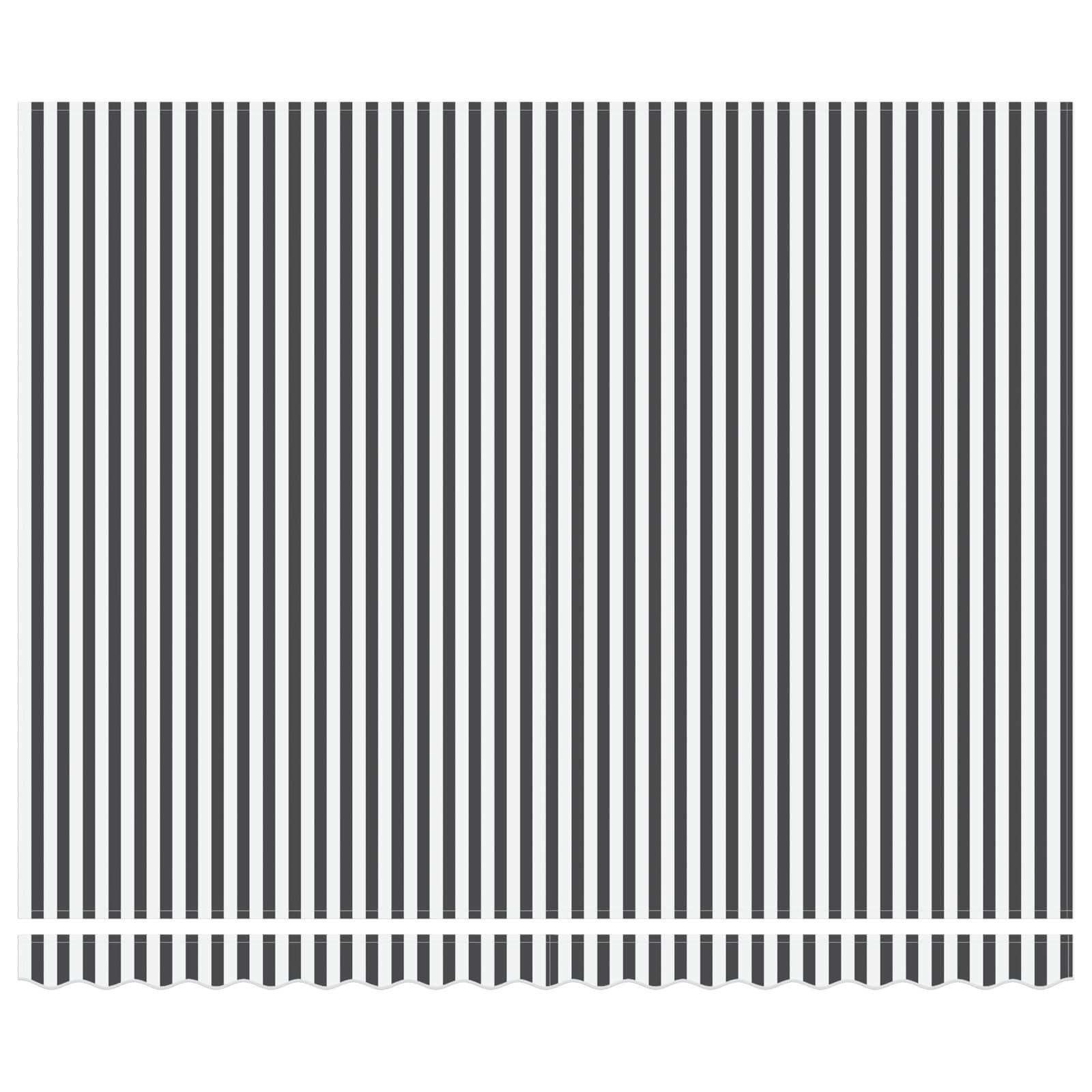 Senkrechte Schwarz-Weiß-Streifen gleicher Breite erzeugen einen optischen Illusionseffekt.