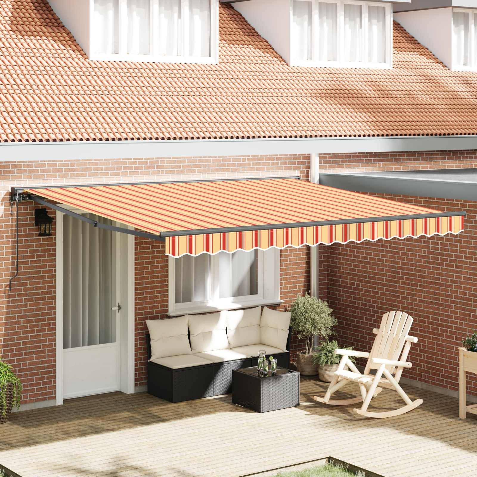 vidaXL Markisenrahmen Mehrfarbig 400 x 300 cm