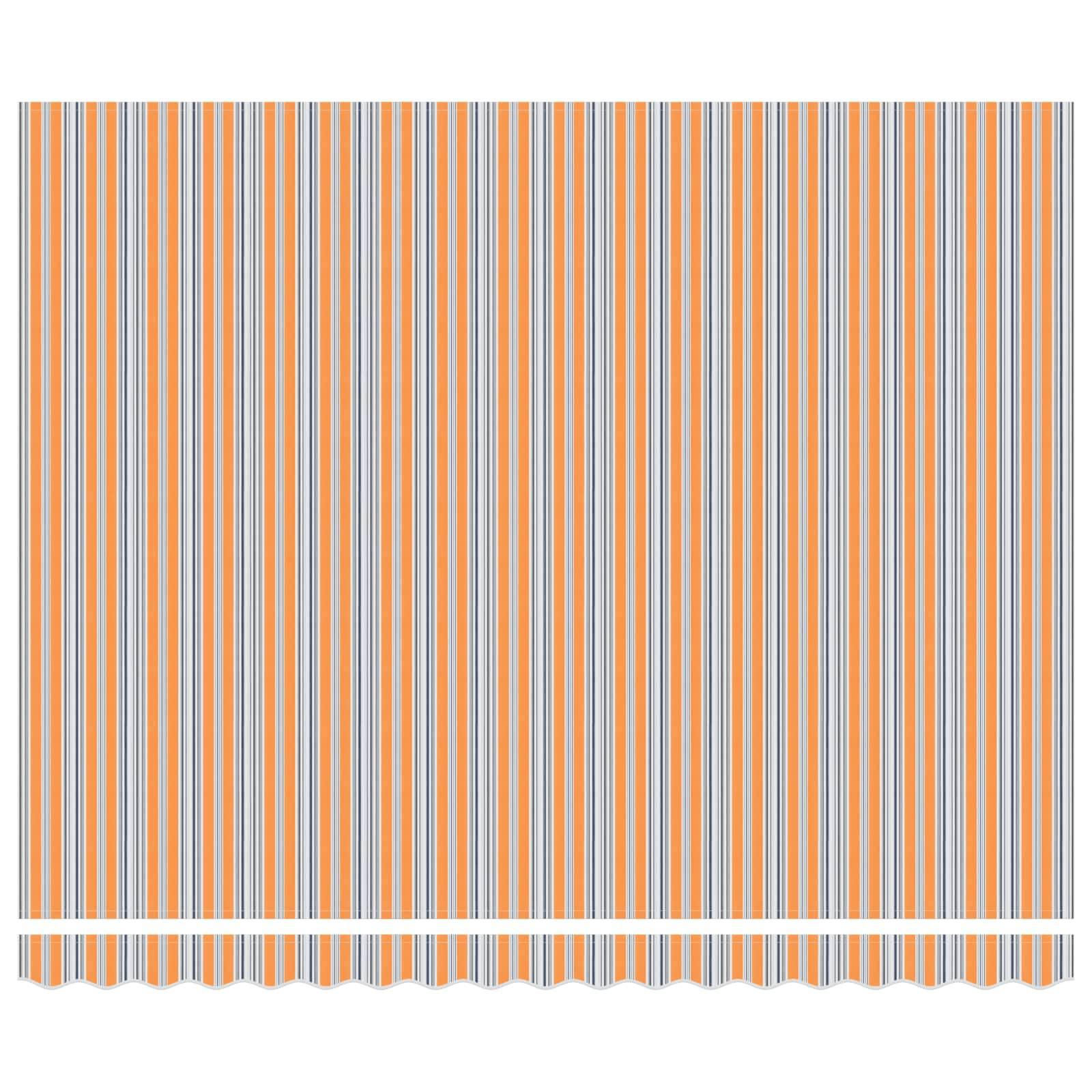 vidaXL Markisenrahmen Blau und Orange 400 x 300 cm