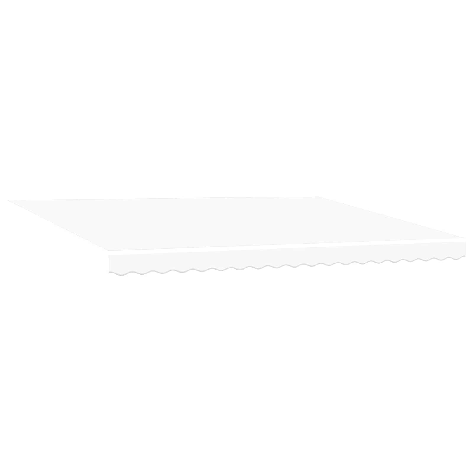 Ein weißes, rechteckiges Regal mit einer welligen Kante an der Vorderseite, wahrscheinlich für minimalistische Inneneinrichtung oder Lagerzwecke bestimmt.