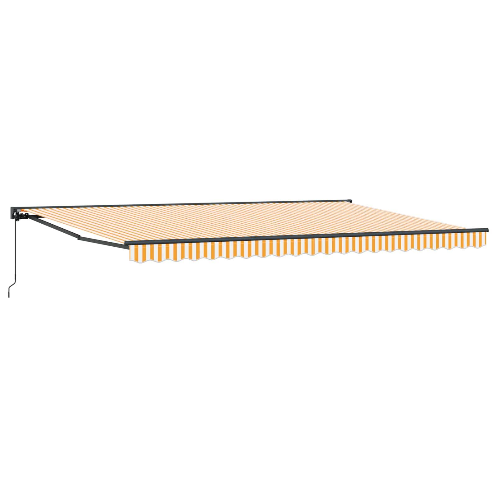 vidaXL Markisenrahmen Gelb und Weiß 500 x 300 cm