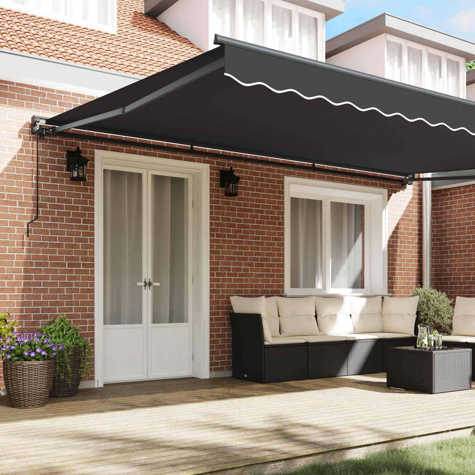 vidaXL Markisenrahmen Anthrazit 500 x 300 cm
