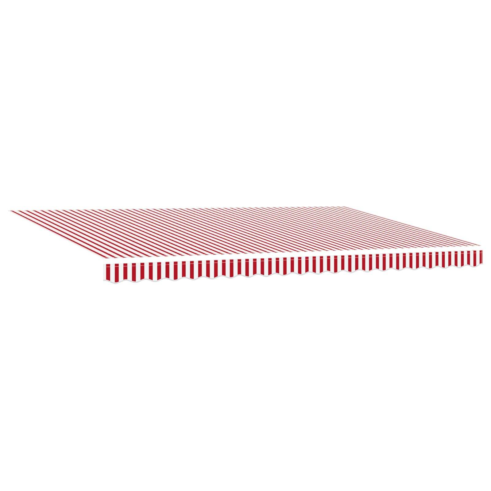 vidaXL Markisenrahmen Rot und Weiß 500 x 300 cm