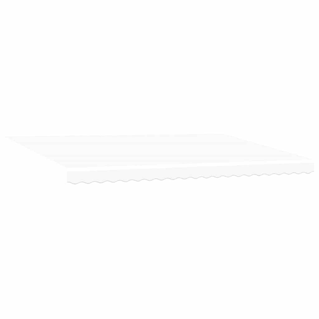 vidaXL Einziehbare Markise Weiß 500x300 cm Stoff