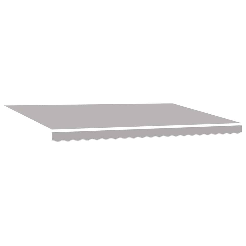 vidaXL Einziehbare Markise Hellgrau 500x300 cm Stoff