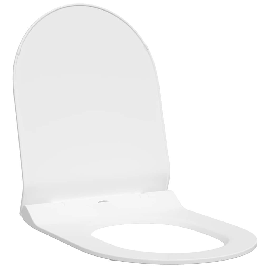 vidaXL Toilettensitz Verstellbar Weiß 50 x 36,5 x 5 cm Polypropylen