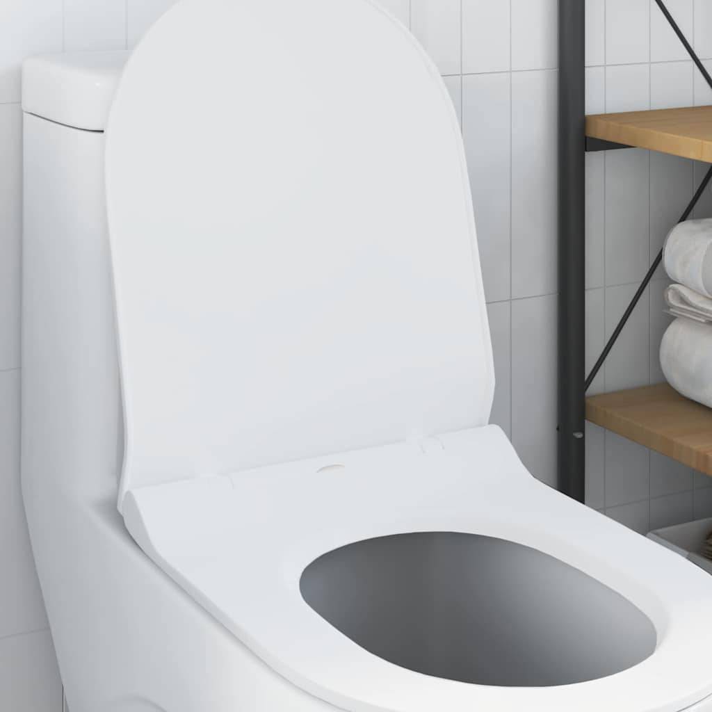 vidaXL Toilettensitz Verstellbar Weiß 50 x 36,5 x 5 cm Polypropylen
