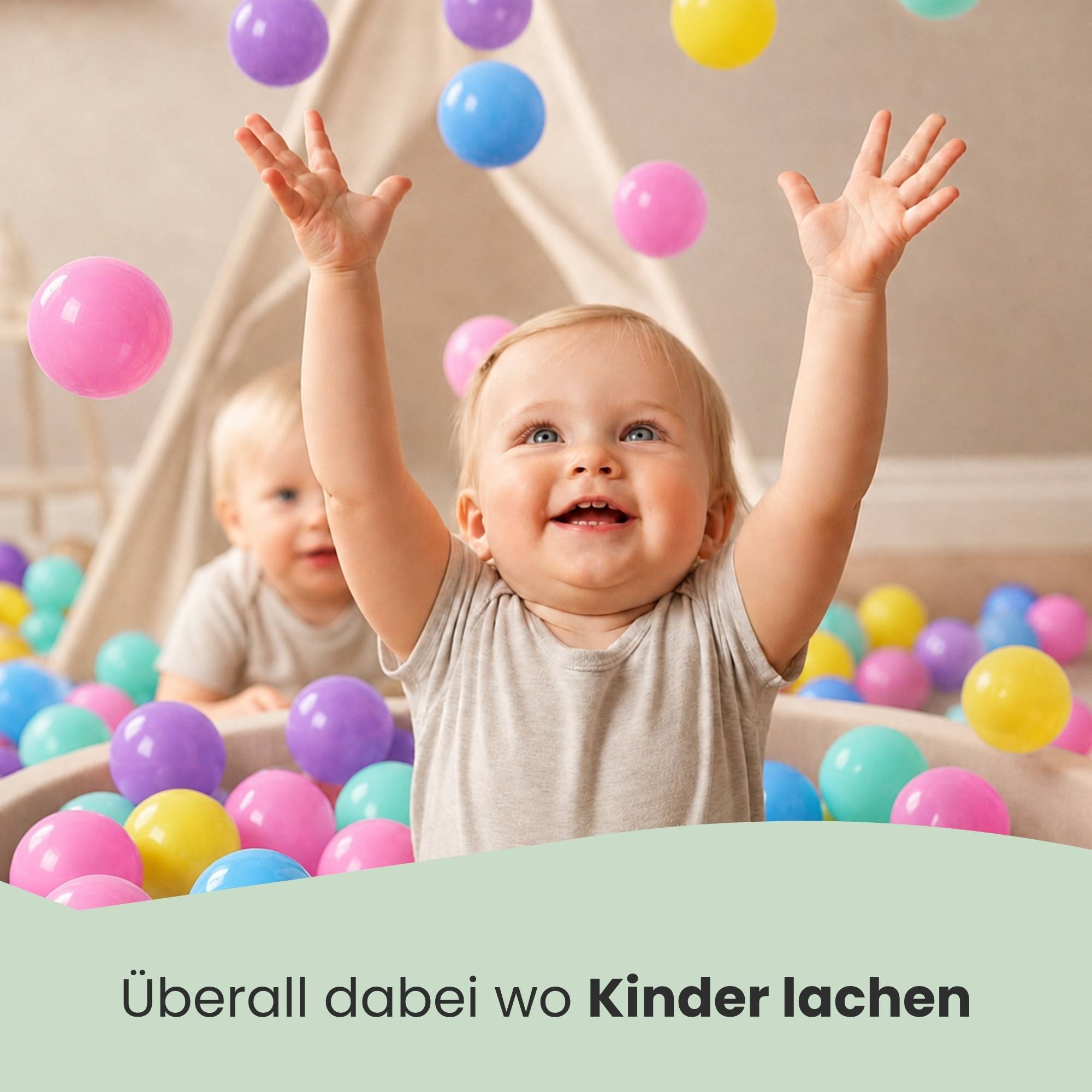 300 Bunte Bälle für Bällebad 7cm Baby Spielbälle Kinder Spielzeug Plastikbälle