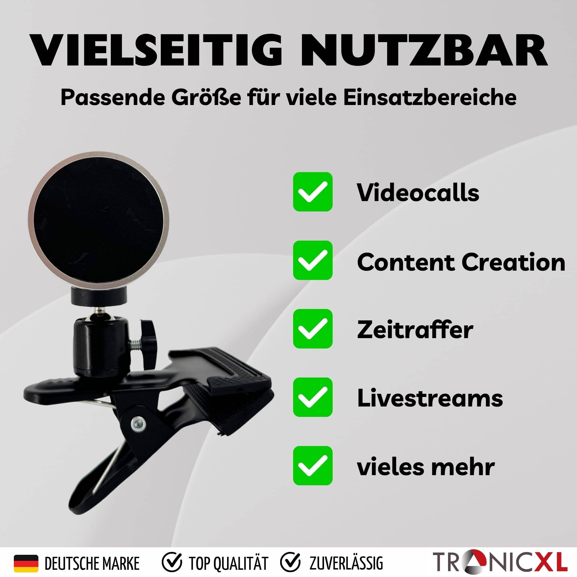 Klemmstativ Magnetische Handy Halterung für Apple Magsafe Klemmhalterung Samsung Google Xiaomi Smartphone Handyhalterung