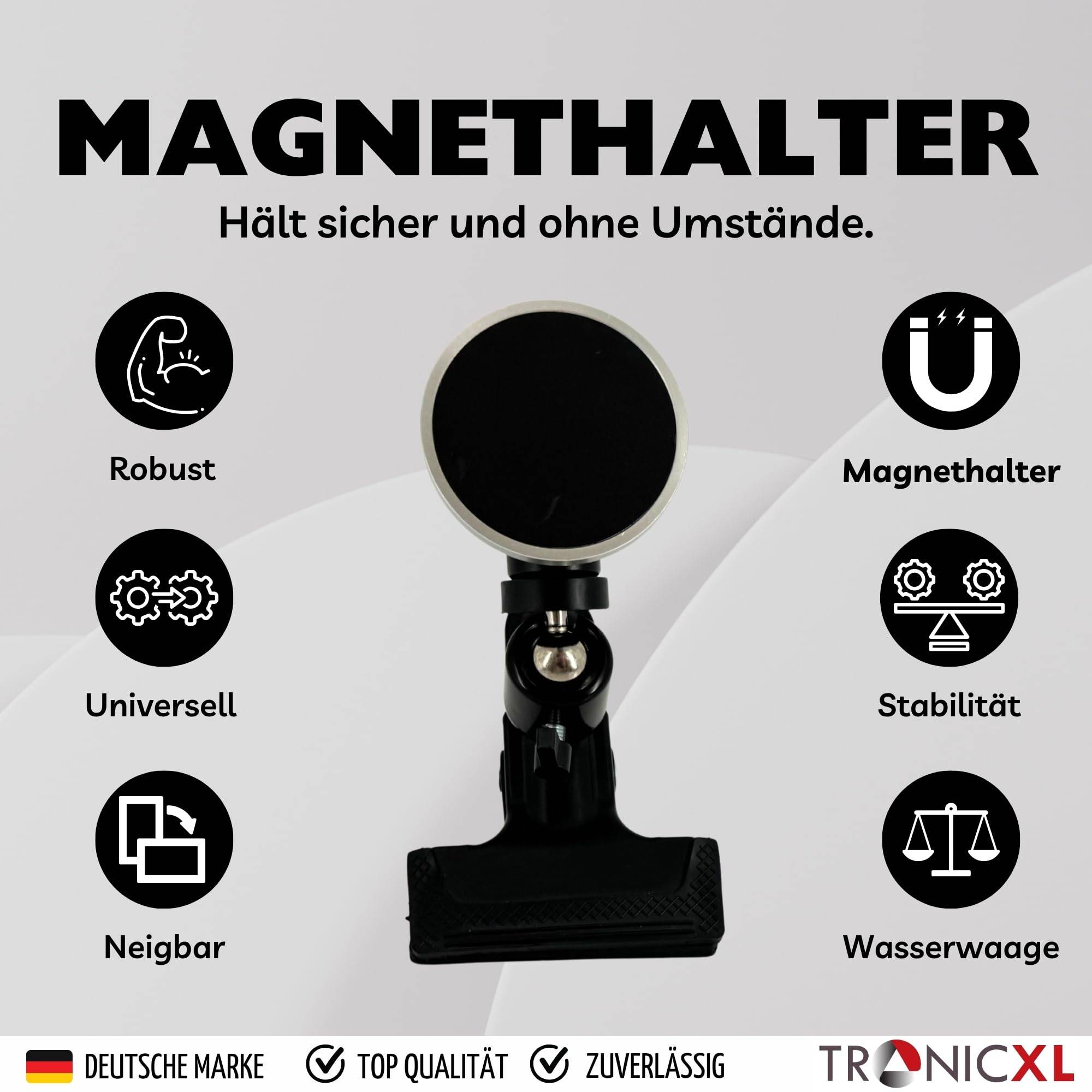 Klemmhalterung für Apple Magsafe iPhone Smartphone Klemmstativ mit Bluetooth Fernbedienung Auslöser