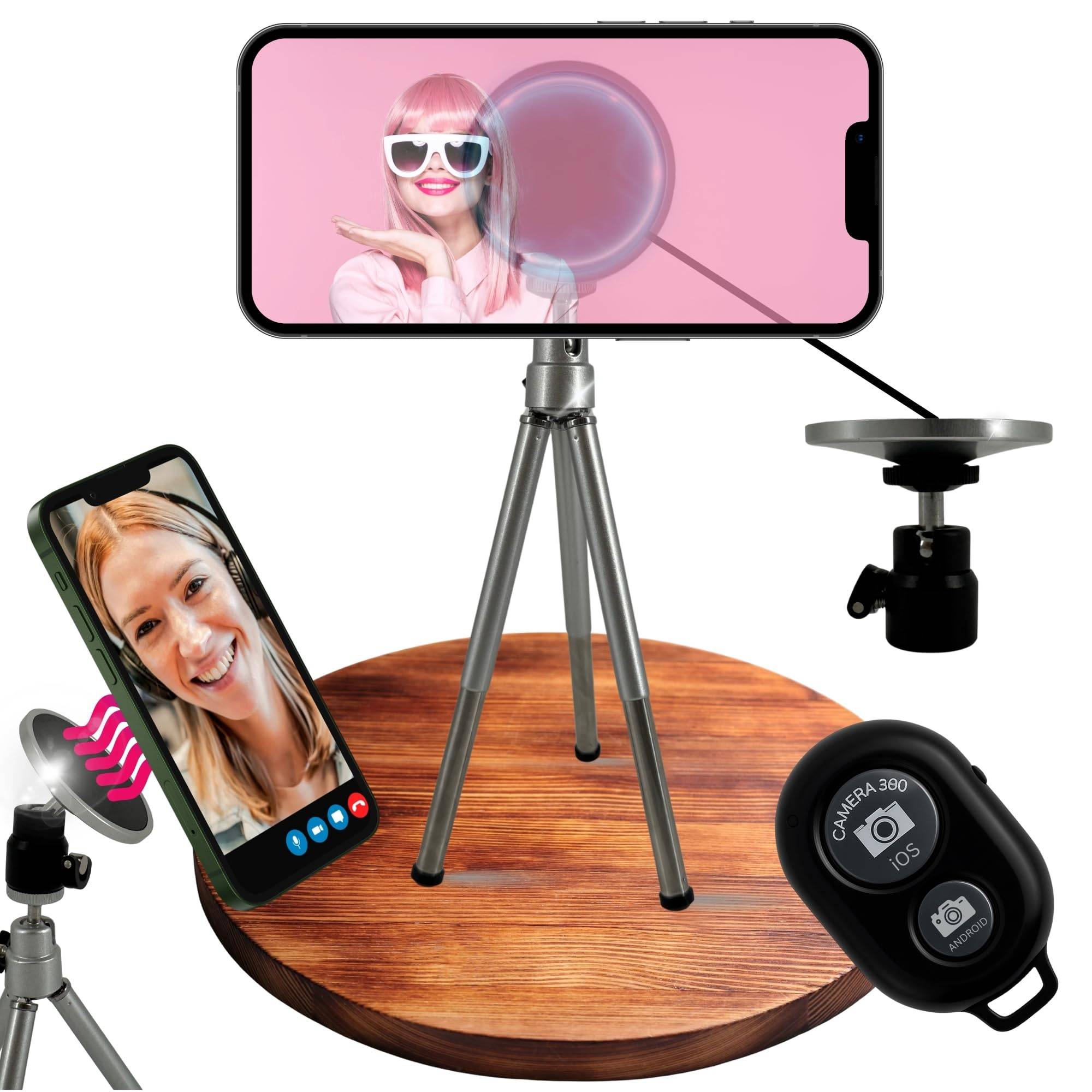 Für Apple Magsafe Stativ Halterung mit Fernbedienung Selbstauslöser Smartphone Ständer magnetisch