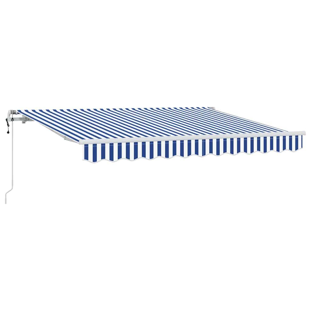 vidaXL Einziehbare Markise Blau 300 x 200 cm Stoff