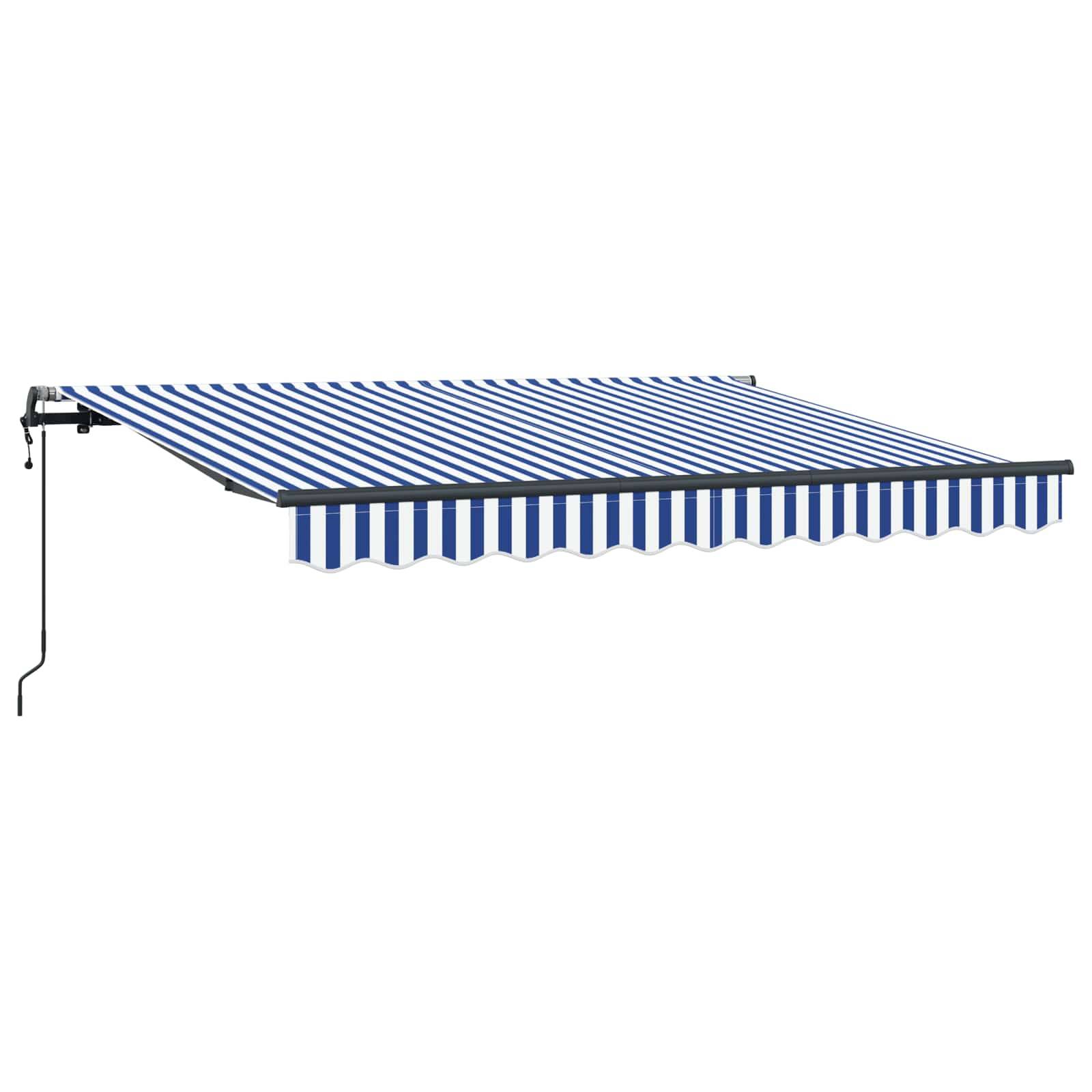 vidaXL Einziehbare Markise Blau 250 x 200 cm Stoff