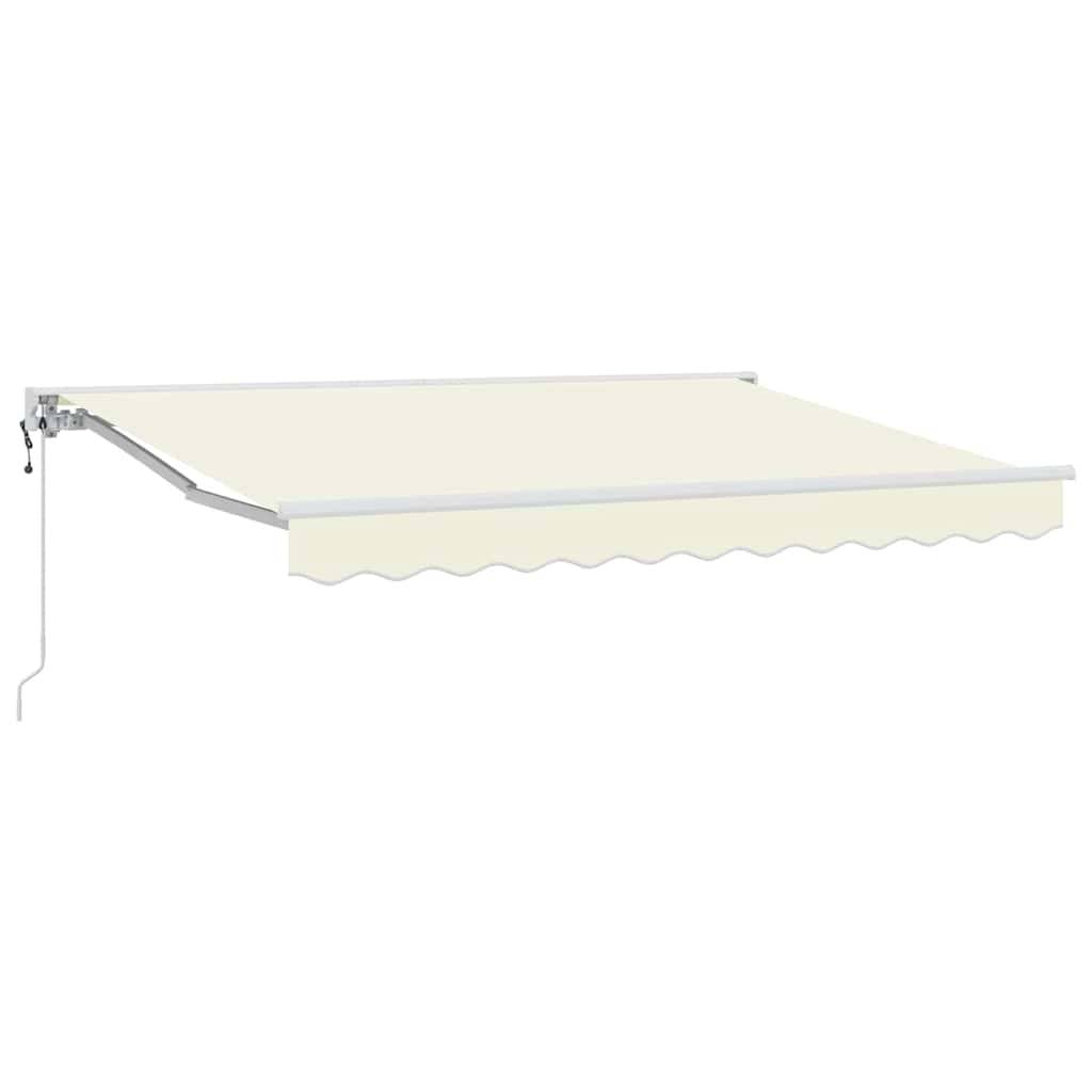 vidaXL Markisenrahmen Creme 250 x 200 cm Polyester mit PU-Beschichtung