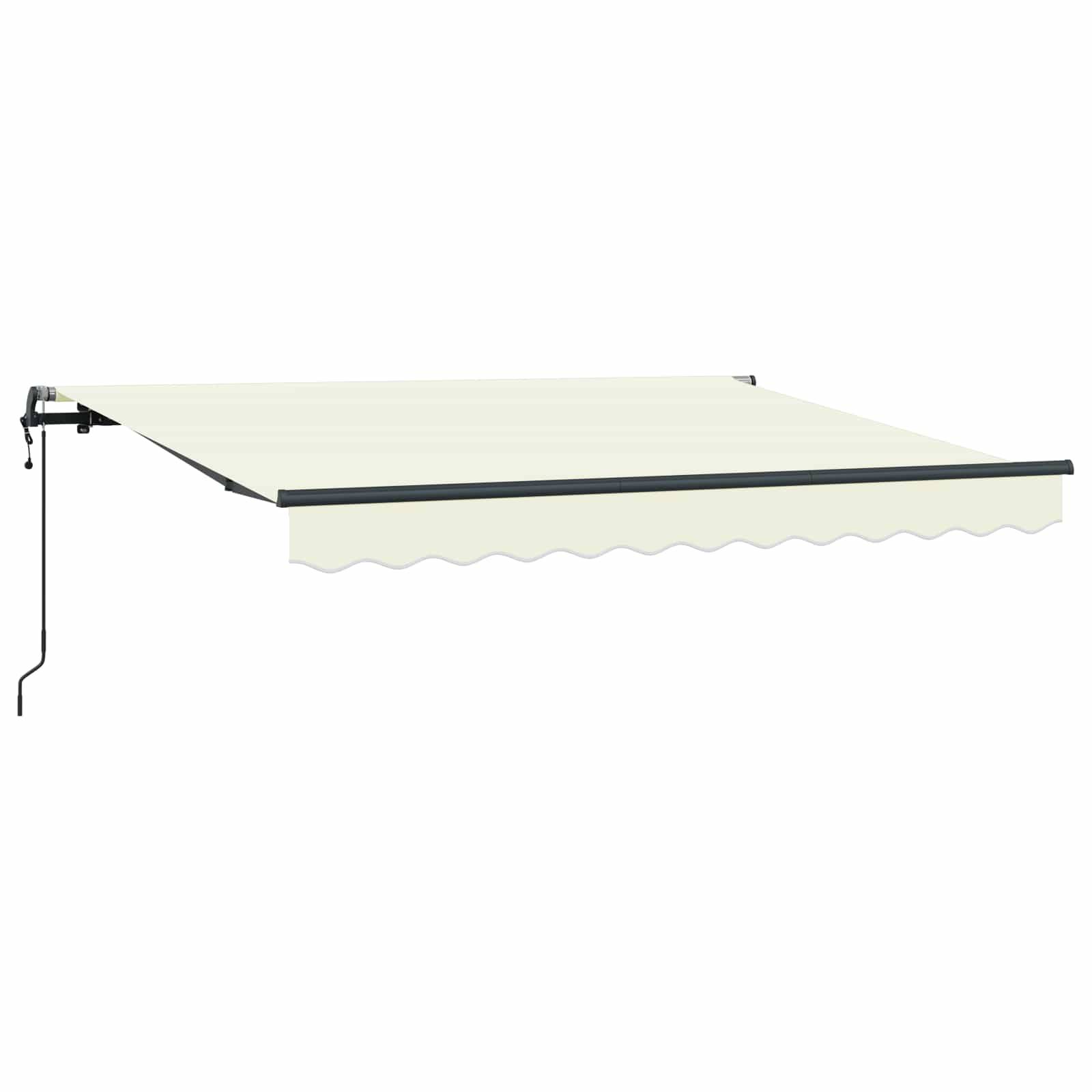 vidaXL Einziehbare Markise Creme 250 x 200 cm Stoff