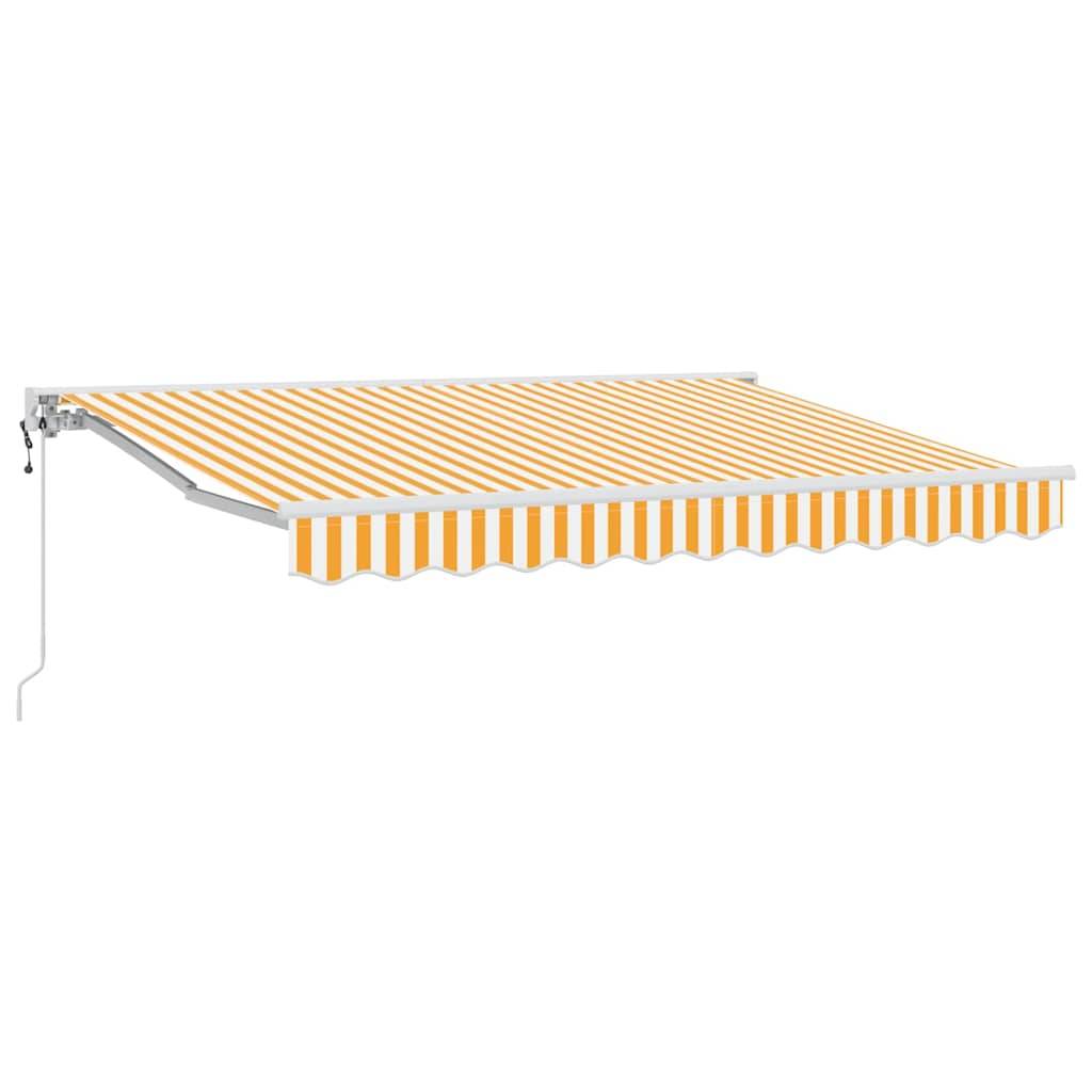 vidaXL Markisenrahmen Gelb und Weiß 250 x 200 cm