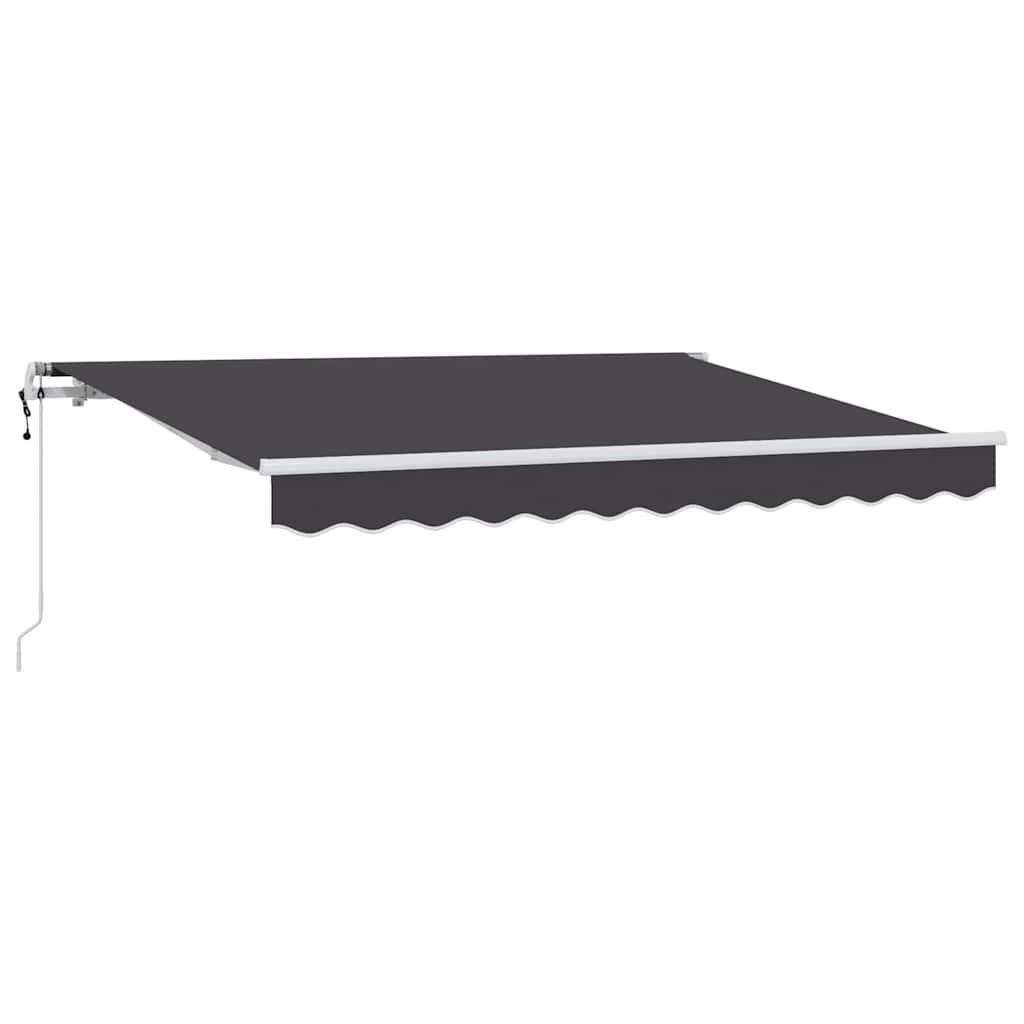 vidaXL Einziehbare Markise Anthrazit 250 x 200 cm Stoff