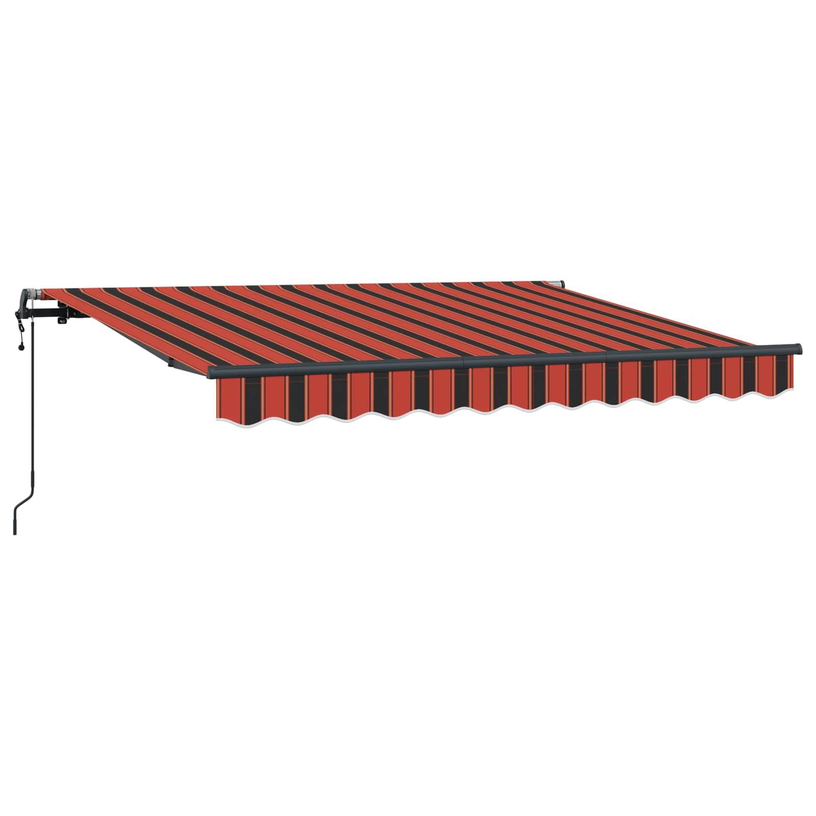 vidaXL Einziehbare Markise Orange 250 x 200 cm Stoff