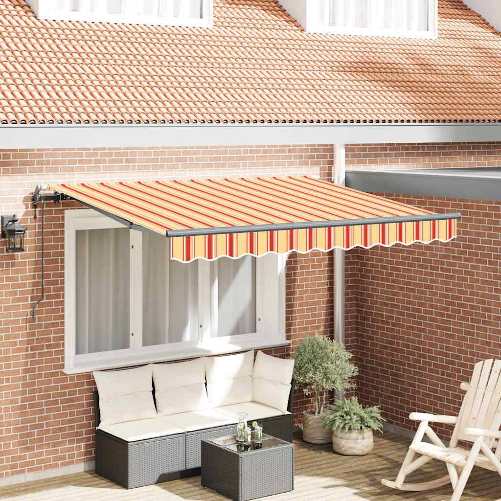 vidaXL Einziehbare Markise Mehrfarbig 250 x 200 cm