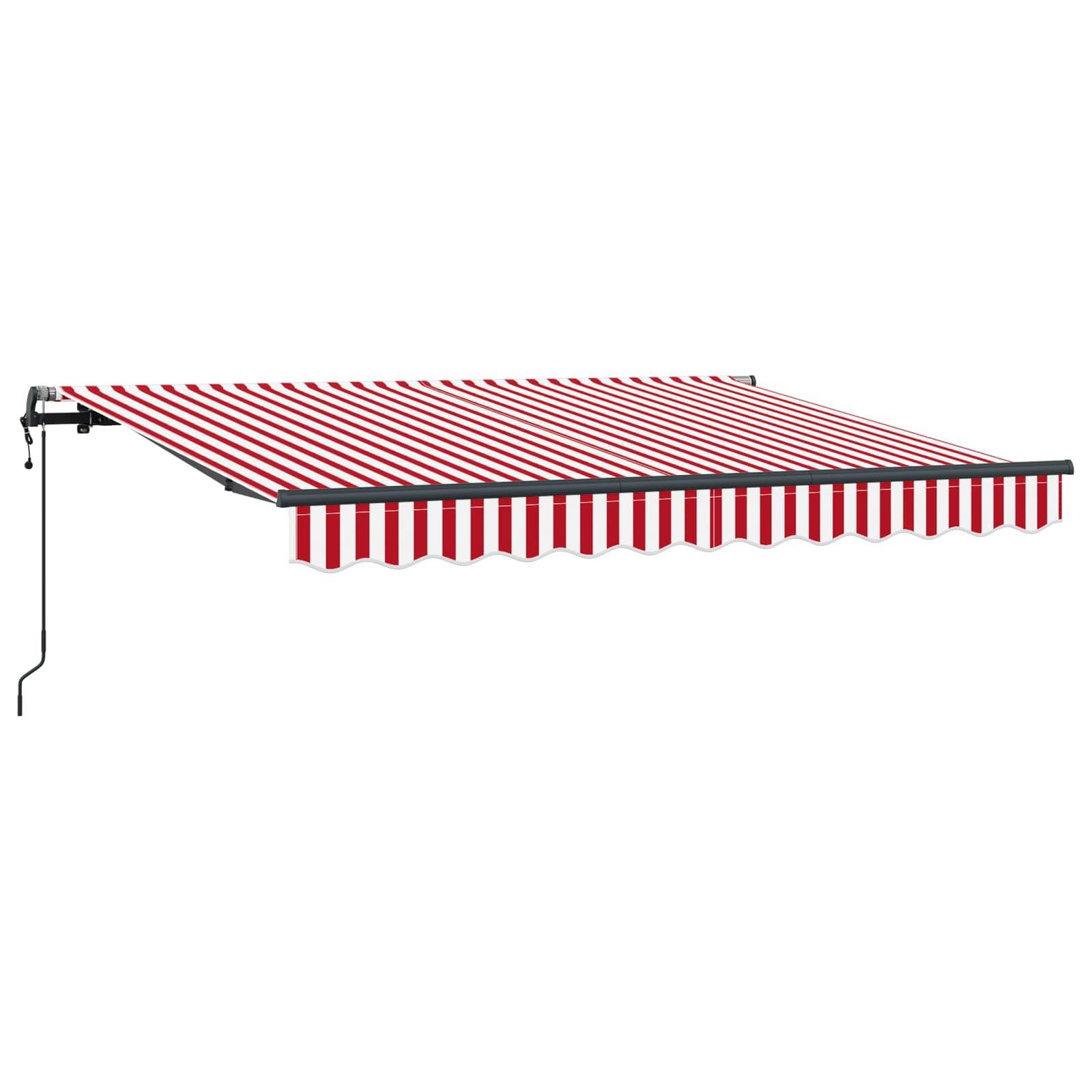 vidaXL Einziehbare Markise Rot 250 x 200 cm Stoff