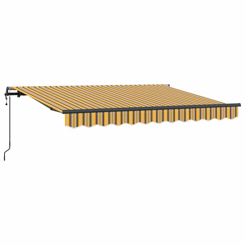 vidaXL Einziehbare Markise Bunt gestreift 250 x 200 cm