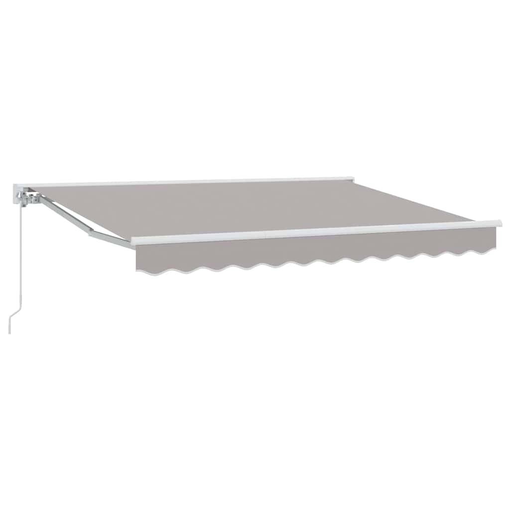 vidaXL Markisenrahmen Hellgrau 350 x 200 cm