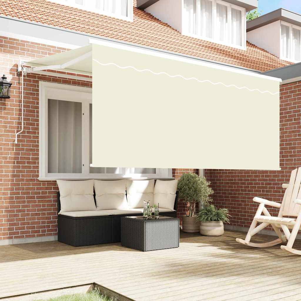 vidaXL Einziehbare Markise Creme 300 x 200 cm Stoff