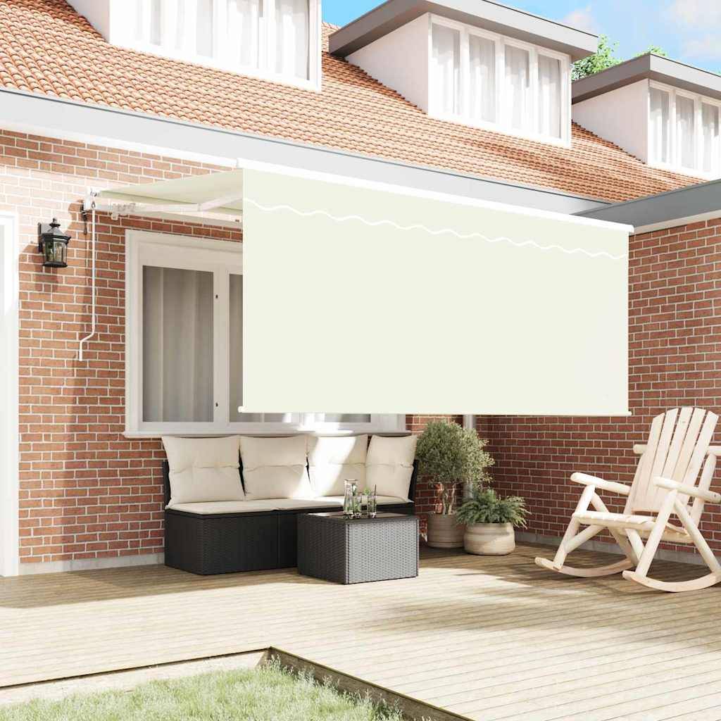 vidaXL Einziehbare Markise Creme 300 x 200 cm Stoff