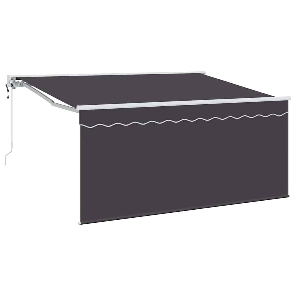vidaXL Einziehbare Markise Anthrazit 300 x 200 cm Polyester