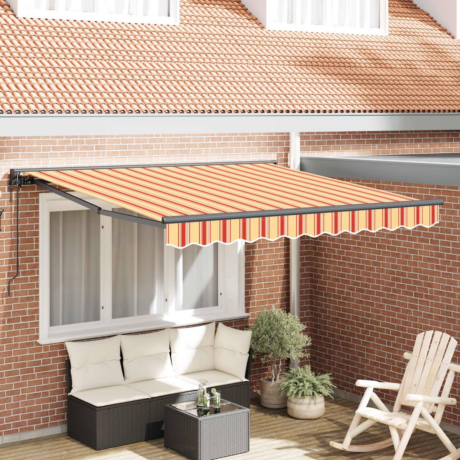 vidaXL Markisenrahmen Mehrfarbig 350 x 250 cm