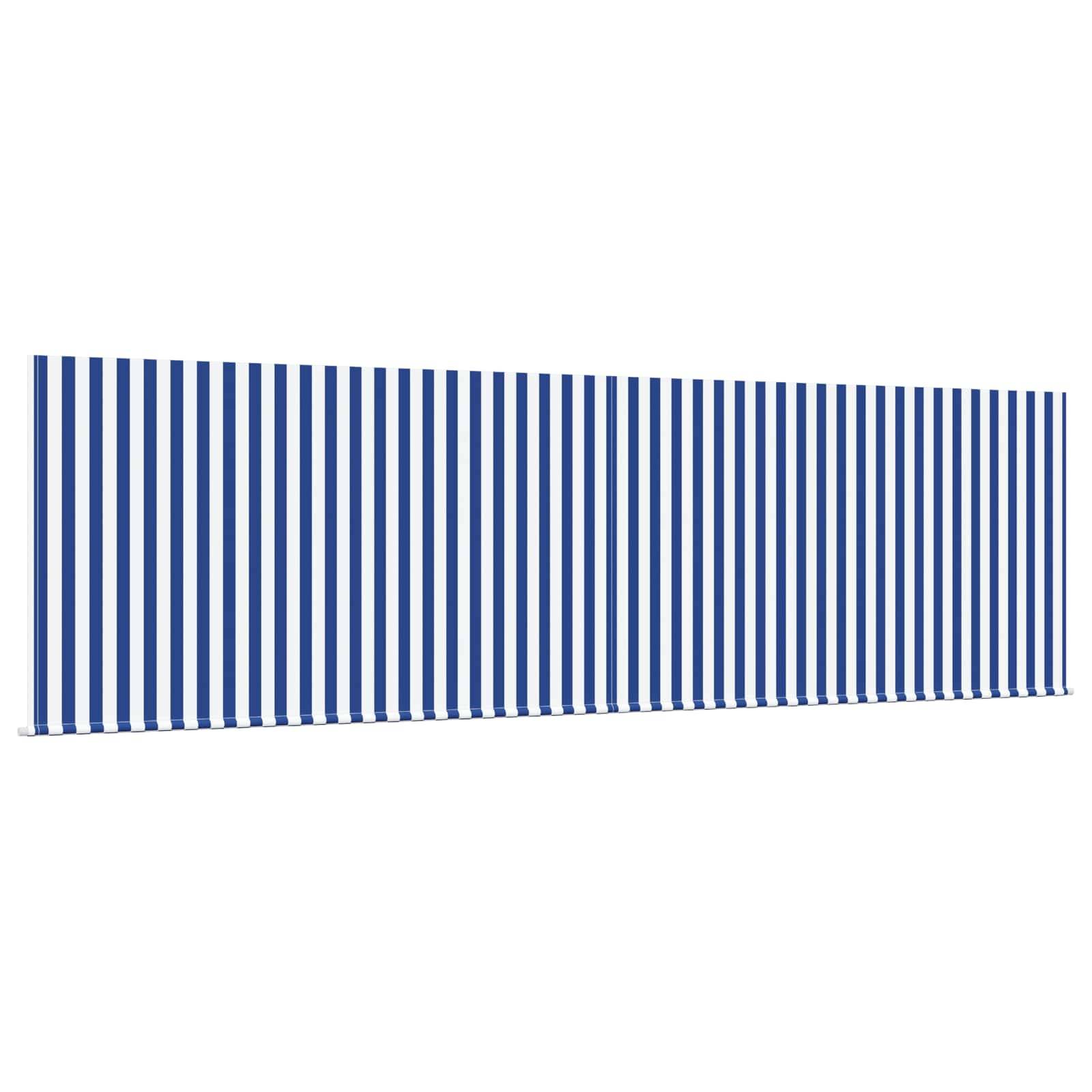 vidaXL Einziehbare Markise Blau und Weiß 400 x 300 cm