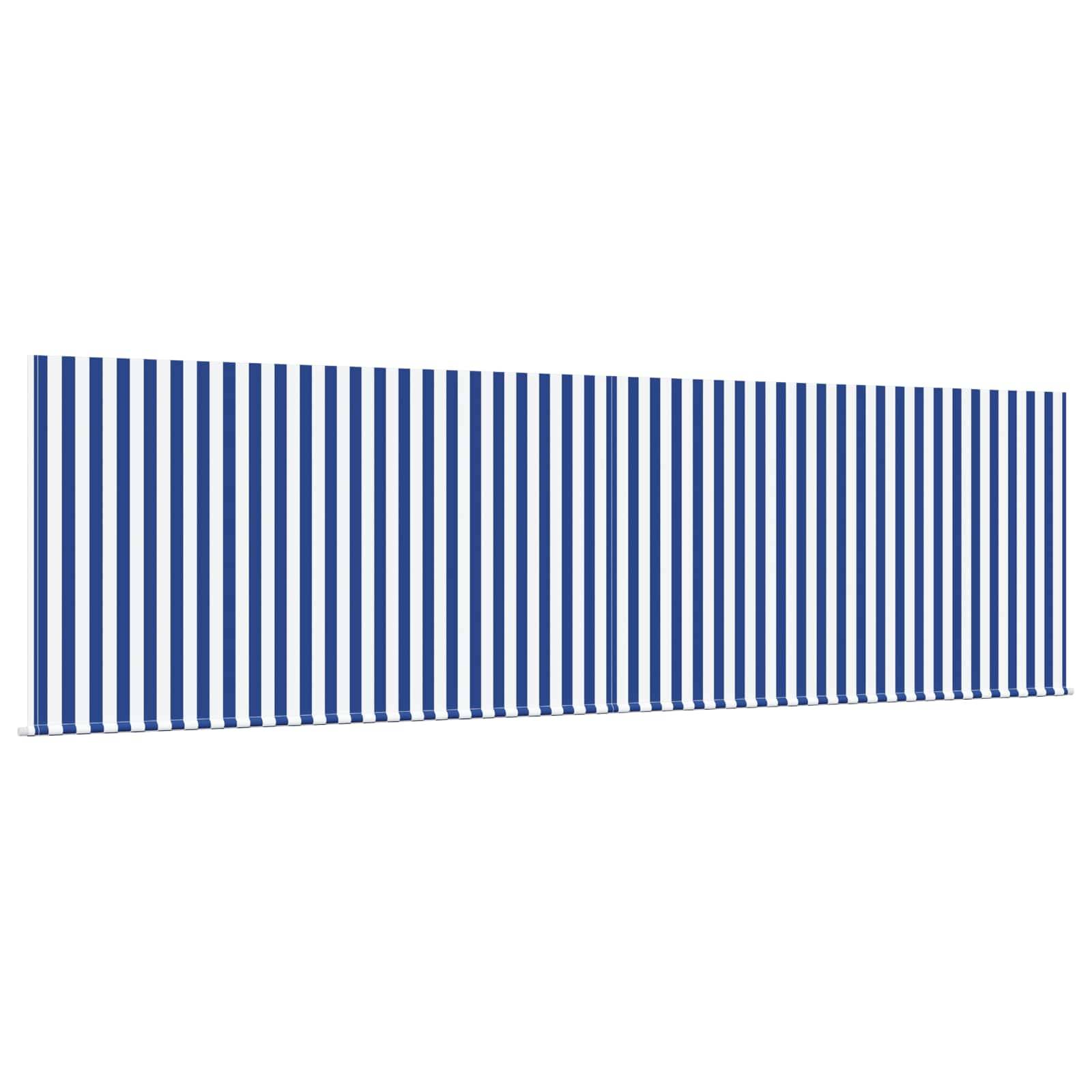 vidaXL Einziehbare Markise Blau und Weiß 400 x 300 cm