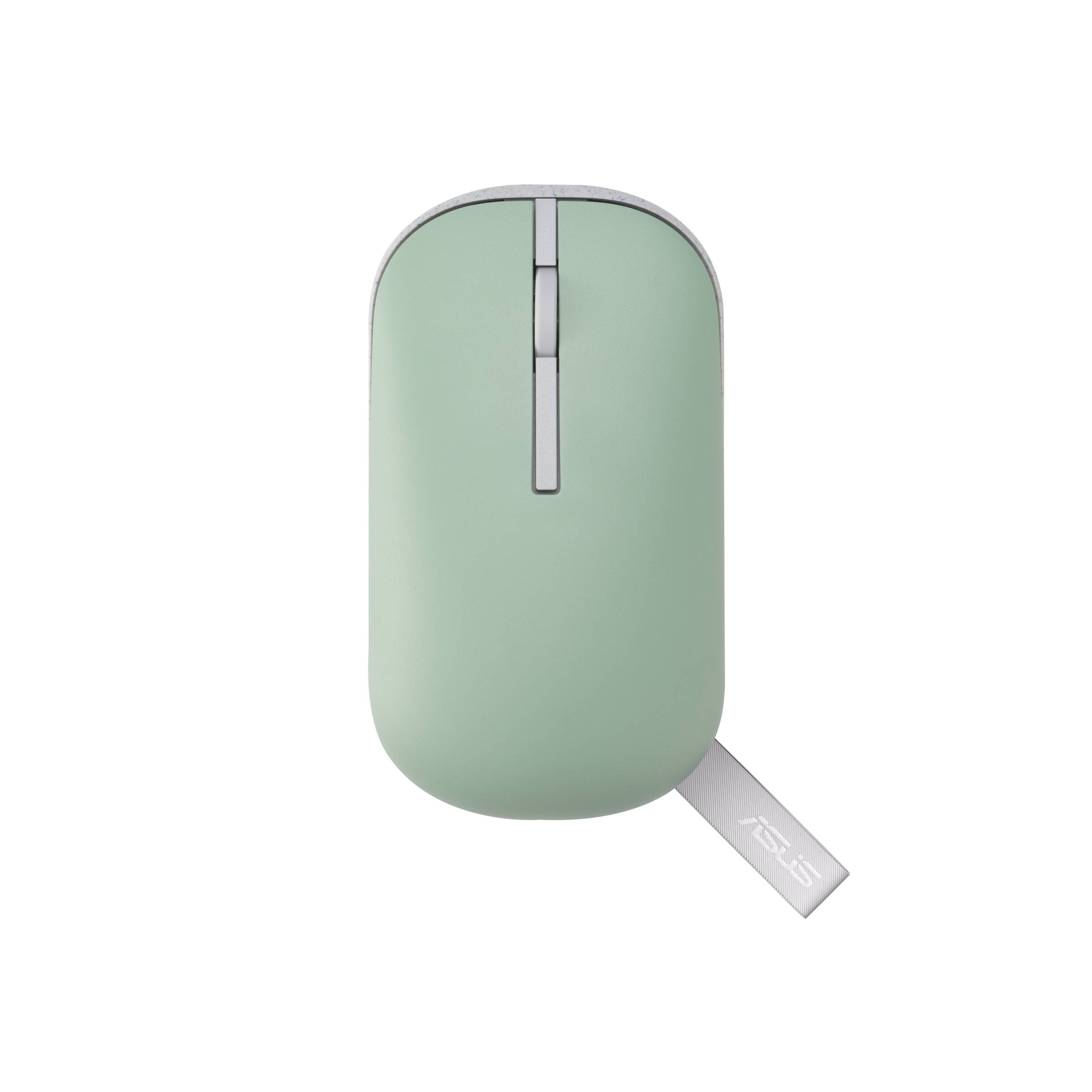 ASUS Marshmallow Mouse MD100, Beidhändig, Optisch, RF Wireless + Bluetooth, 1600 DPI, Grün