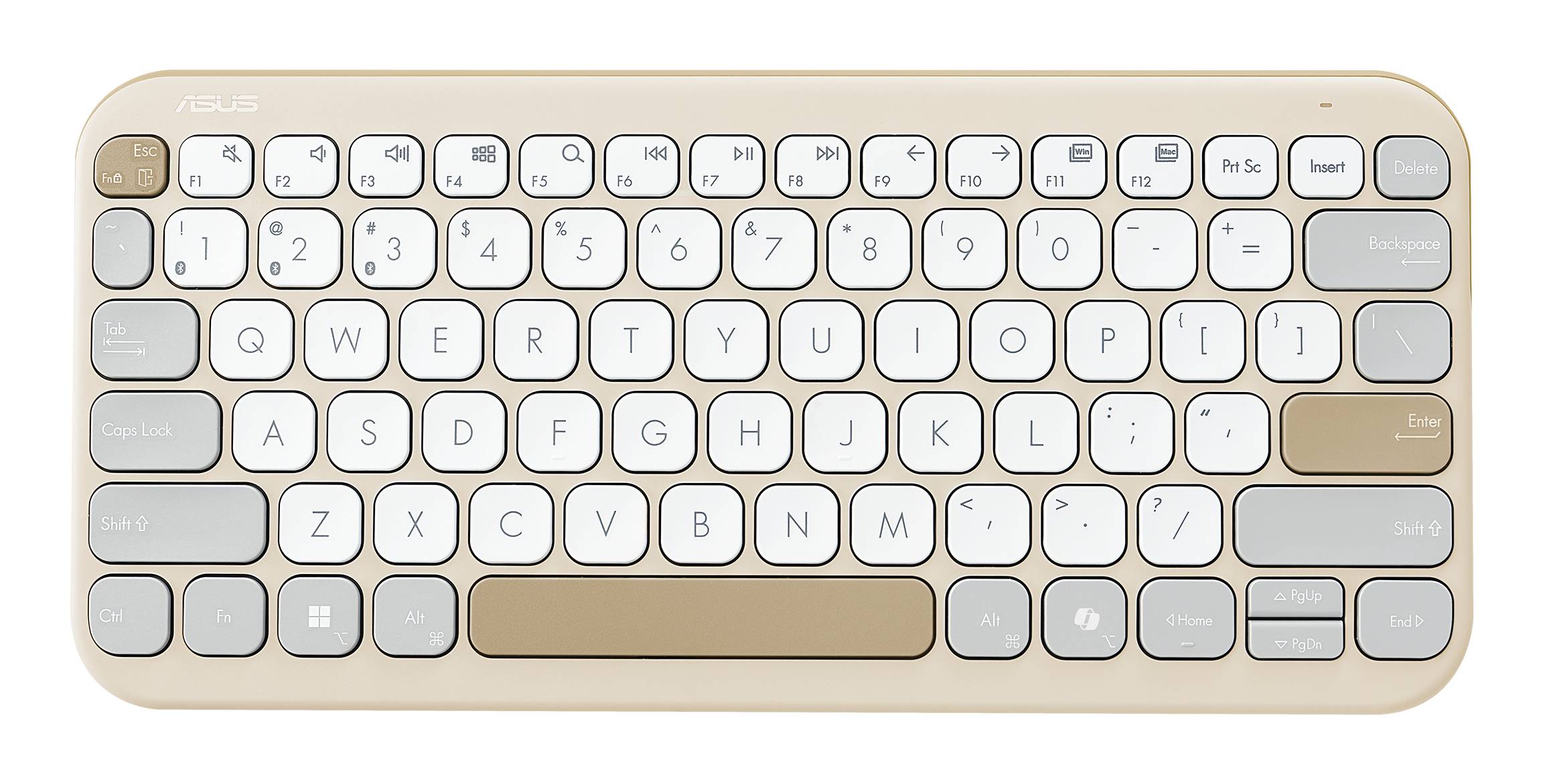 ASUS KW100 Tastatur, beige, GE